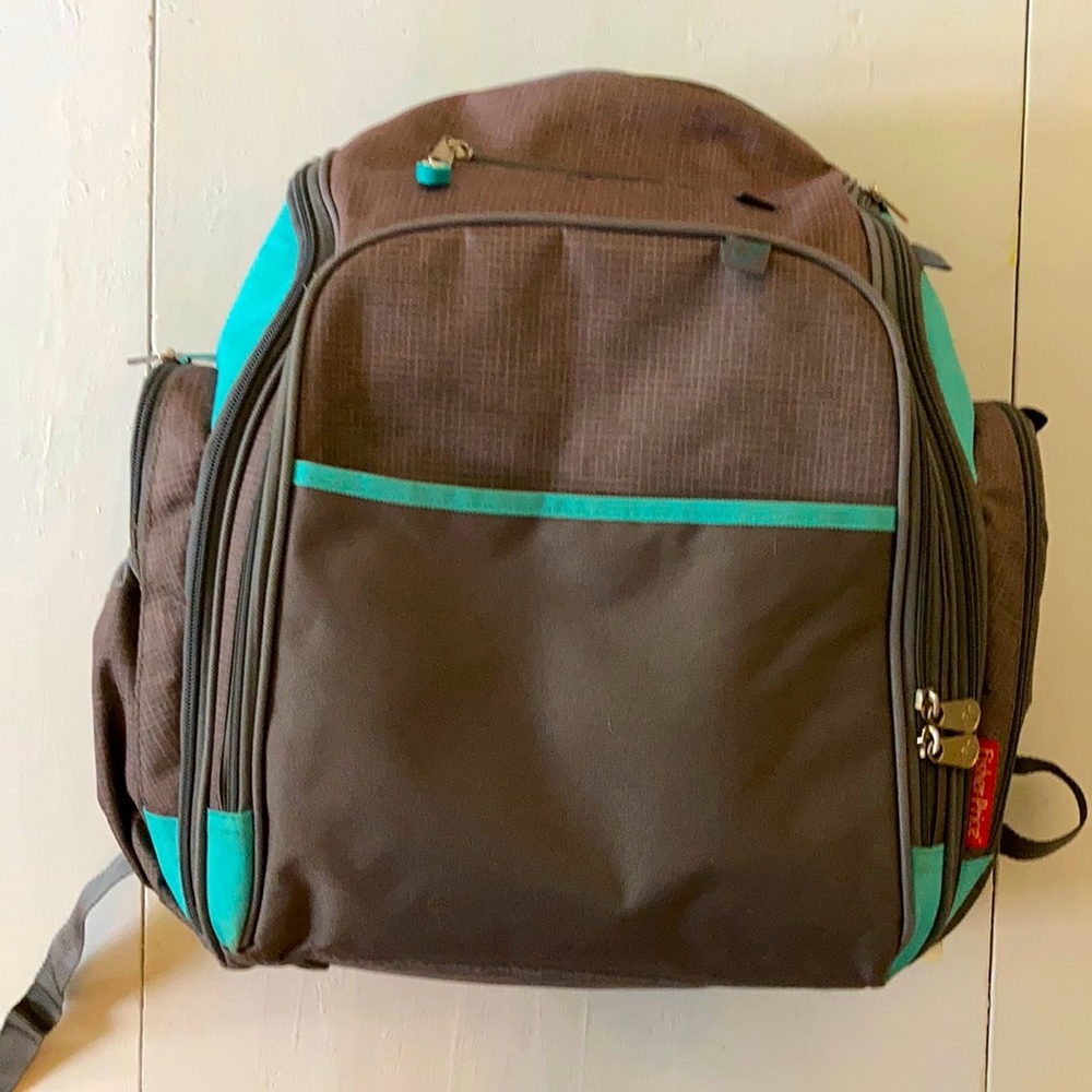 Diaper Bag backpack with insulated bottle pocket